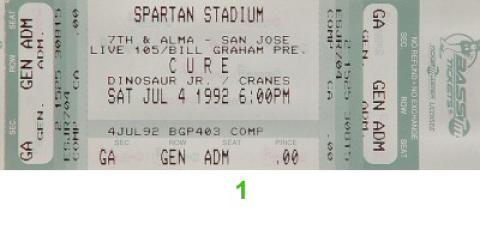 The Cure Vintage Ticket
