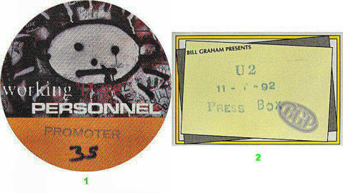 U2 Backstage Pass