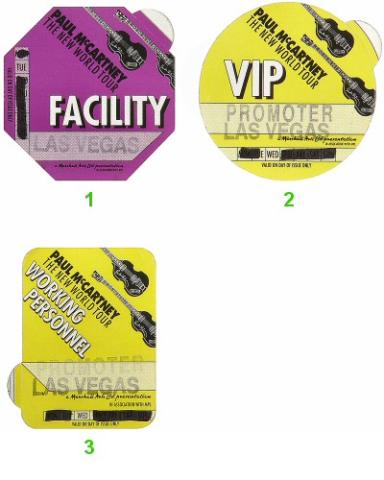 Paul McCartney Backstage Pass