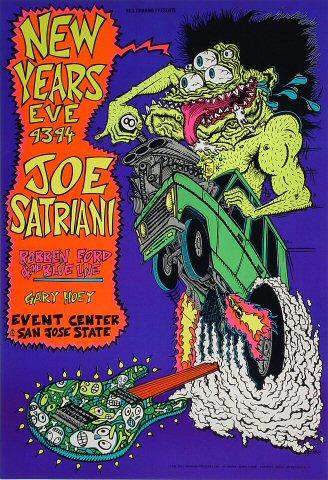 Joe Satriani Vintage Concert Poster from San Jose State Event