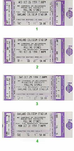 The Rolling Stones Vintage Ticket