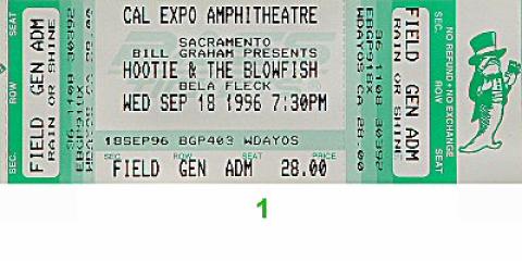 Hootie & the Blowfish Vintage Ticket