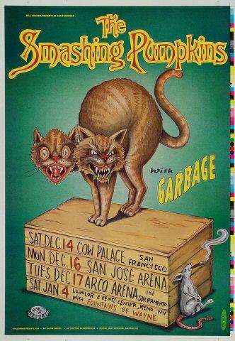 The Smashing Pumpkins Vintage Concert Poster from Cow Palace, Dec