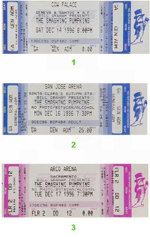 The Smashing Pumpkins Vintage Ticket