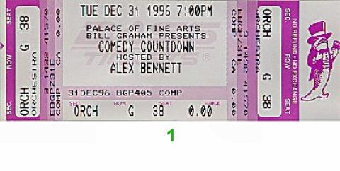 Dave Attell Vintage Ticket