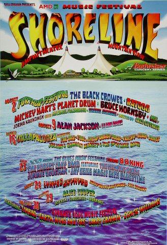 Shoreline Amphitheatre: August Poster