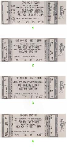 The Rolling Stones Vintage Ticket