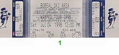 Bad Religion Vintage Ticket