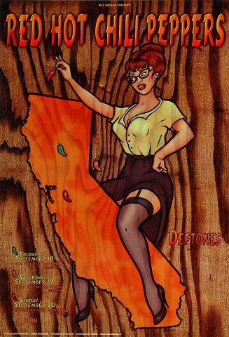 kozik レッド・ホット・チリ・ペッパーズ ポスター Kozikのポスター「Red Hot Chili Peppers - FILLMORE 1989」を販売し