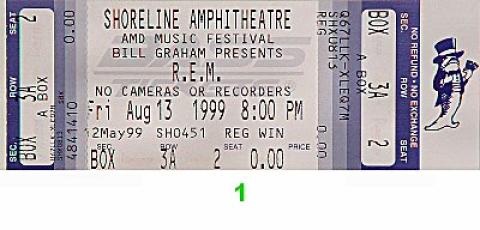 R.E.M. Vintage Ticket
