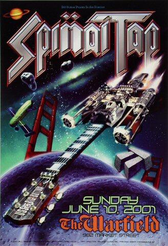 Spinal Tap Vintage Concert Poster from Warfield Theatre, Jun 10