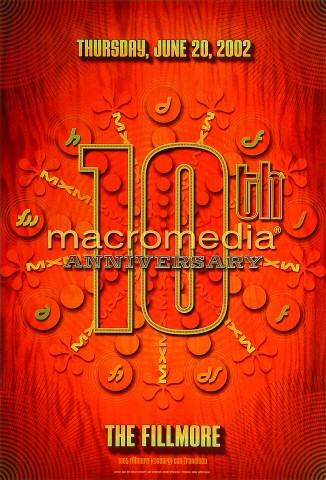 Macromedia's 10th Anniversary Poster