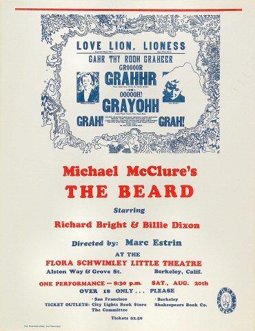 Michael McClure Handbill