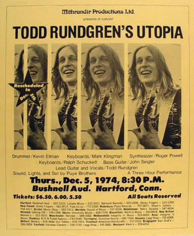 Todd Rundgren & Utopia Poster