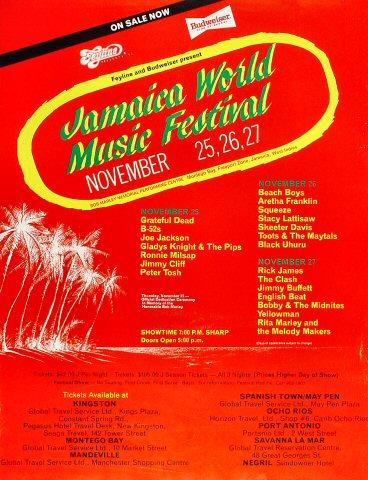 Jamaica World Music Festival Poster