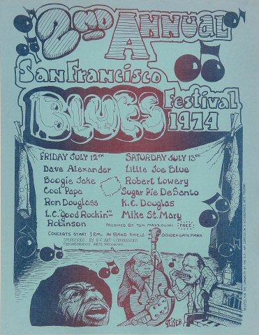 San Francisco Blues Festival Handbill
