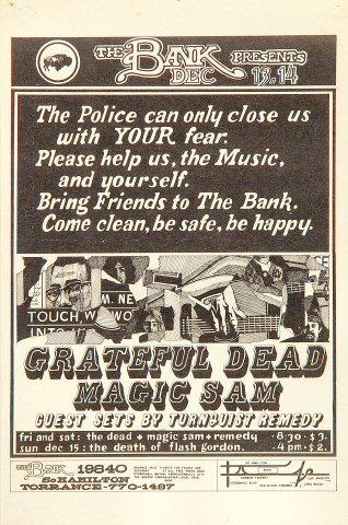 Grateful Dead Handbill