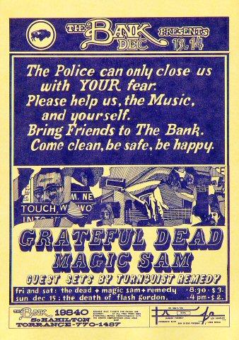 Grateful Dead Handbill