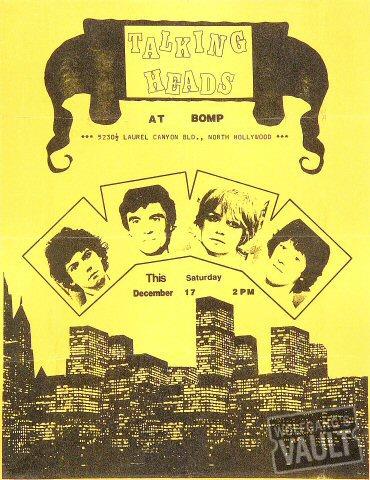 Talking Heads Handbill