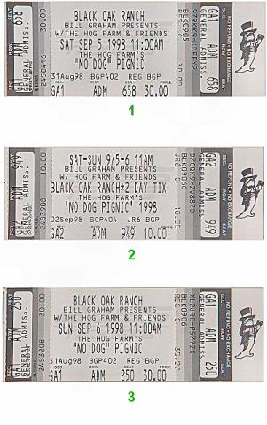 Leftover Salmon Vintage Ticket