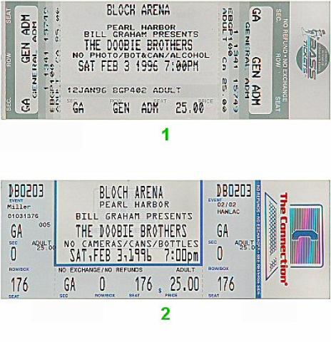 The Doobie Brothers Vintage Ticket