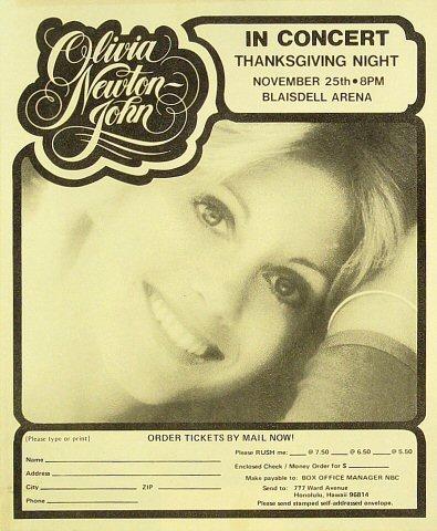 Olivia Newton-John Handbill
