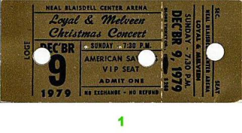 Loyal and Melveen Vintage Ticket
