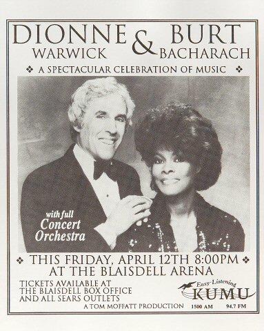 Burt Bacharach Handbill