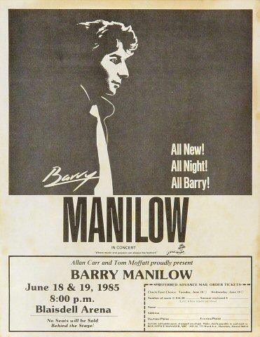 Barry Manilow Handbill