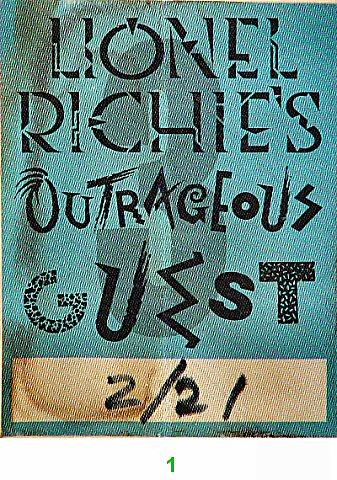 Lionel Richie Backstage Pass