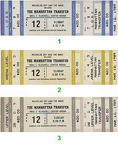 The Manhattan Transfer Vintage Ticket