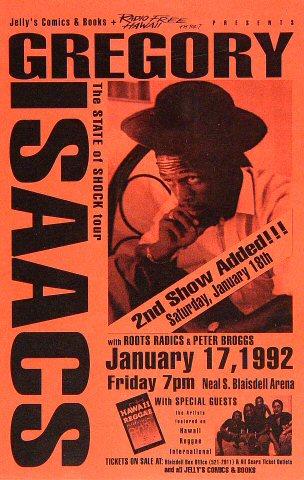 Gregory Isaacs Handbill