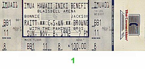 Benefit for Hawaii Hurricane Relief Vintage Ticket