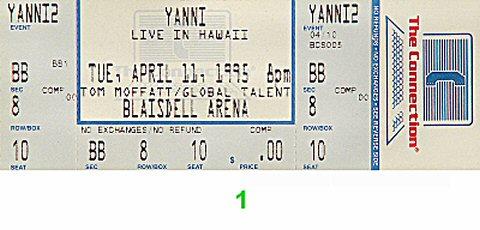 Yanni Vintage Ticket