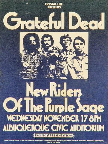 Grateful Dead Handbill