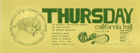 Big Brother and the Holding Company Handbill