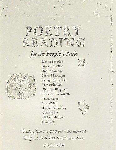 Denise Levertov Handbill
