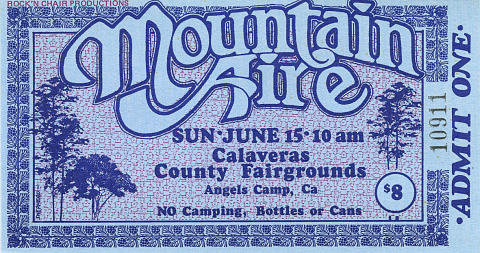 Boz Scaggs Vintage Ticket