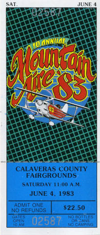 Mountain Aire '83 Vintage Ticket