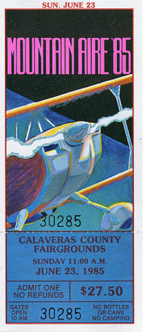 Foreigner Vintage Ticket