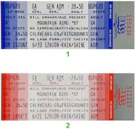 The Doobie Brothers Vintage Ticket