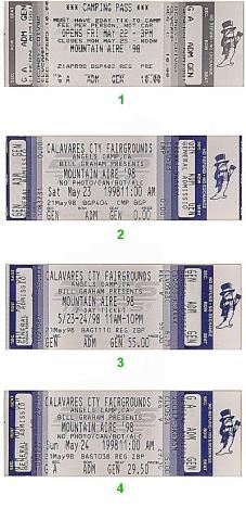 Ben Harper Vintage Ticket