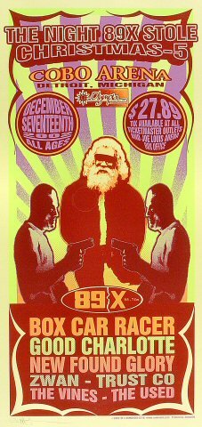 The Night 89X Stole Christmas-5 Vintage Concert Silkscreen from