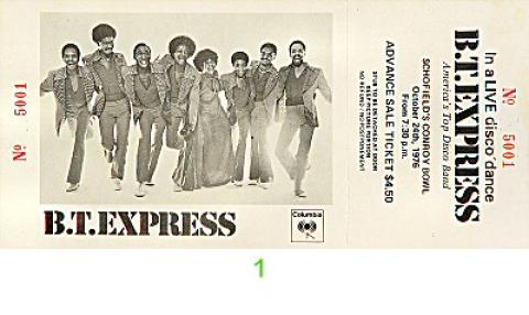 B.T. Express Vintage Ticket