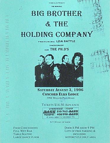 Big Brother and the Holding Company Postcard