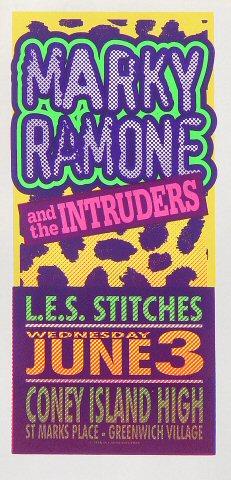 Marky Ramone and the Intruders Handbill