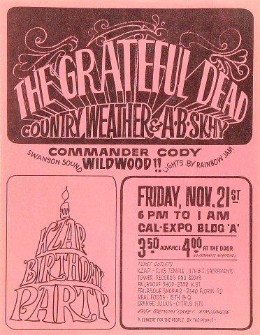 Grateful Dead Handbill