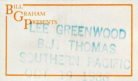 Lee Greenwood Backstage Pass