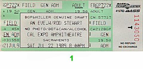 Rod Stewart Vintage Ticket