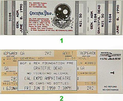 Grateful Dead Vintage Ticket